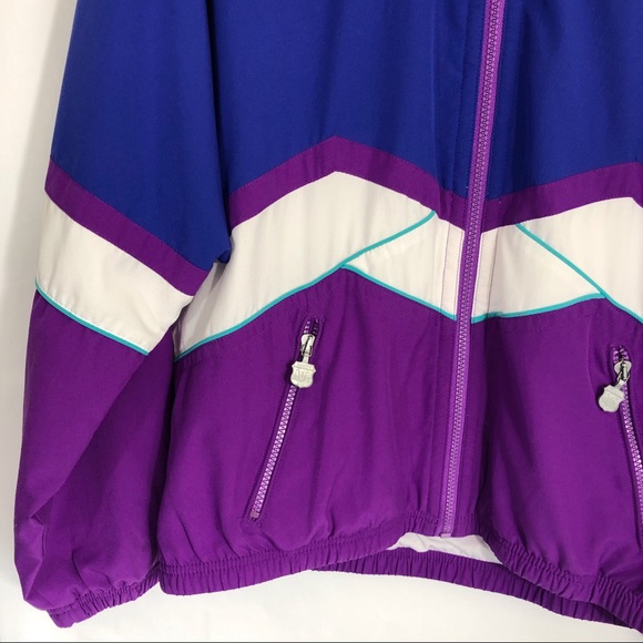 Kaelin vintage unisex colorblock wind breaker - Picture 3 of 6